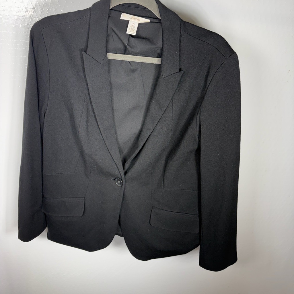 Chicos Black Blazer Jacket 261 Chicos Black Blazer Jacket 261